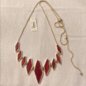 Kendra Scott Necklace Burgundy Illusion